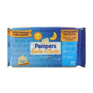 دستمال مرطوب کودک پمپرز Pampers مدل Sole e Luna بسته 46 عددی