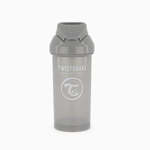 لیوان آبمیوه خوری نی دار تویست شیک TWISTSHAKE طوسی 360 میل