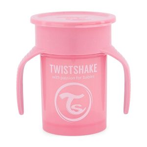 لیوان آبمیوه خوری 360 درجه تویست شیک Twistshake صورتی