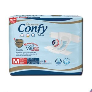 پوشک چسبی بزرگسال کانفی CONFY سایز M بسته 20 عددی