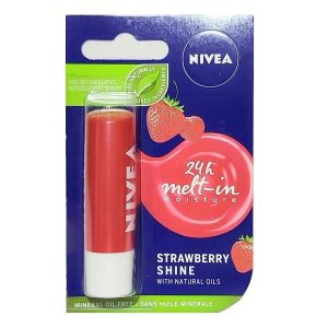 بالم لب نیوا Nivea مدل Shine با طعم توت فرنگی
