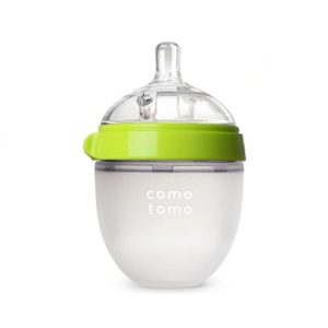 شیشه شیر تمام سیلیکون کومو تومو como tomo ظرفیت 150 میلی لیتر سبز