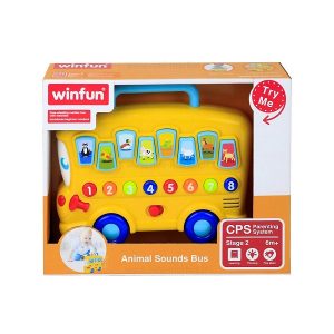 اتوبوس حیوانات موزیکال وین فان Winfun کد 00676