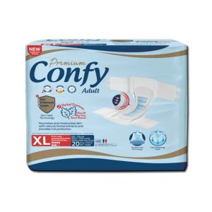 پوشک چسبی بزرگسال کانفی CONFY سایز XL بسته 20 عددی