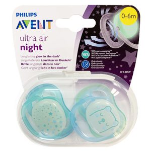 پستانک ارتودنسی شبرنگ فیلیپس اونت (Philips Avent) سایز 0 تا 6 ماه