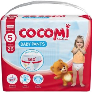 پوشک کودک کوکومی مدل اقتصادی شورتی سایز 5 بسته 26 عددی