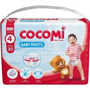 پوشک کودک کوکومی مدل اقتصادی شورتی سایز 4 بسته 30 عددی